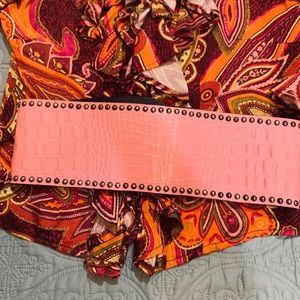 Juan Antonio Pink Corset Belt